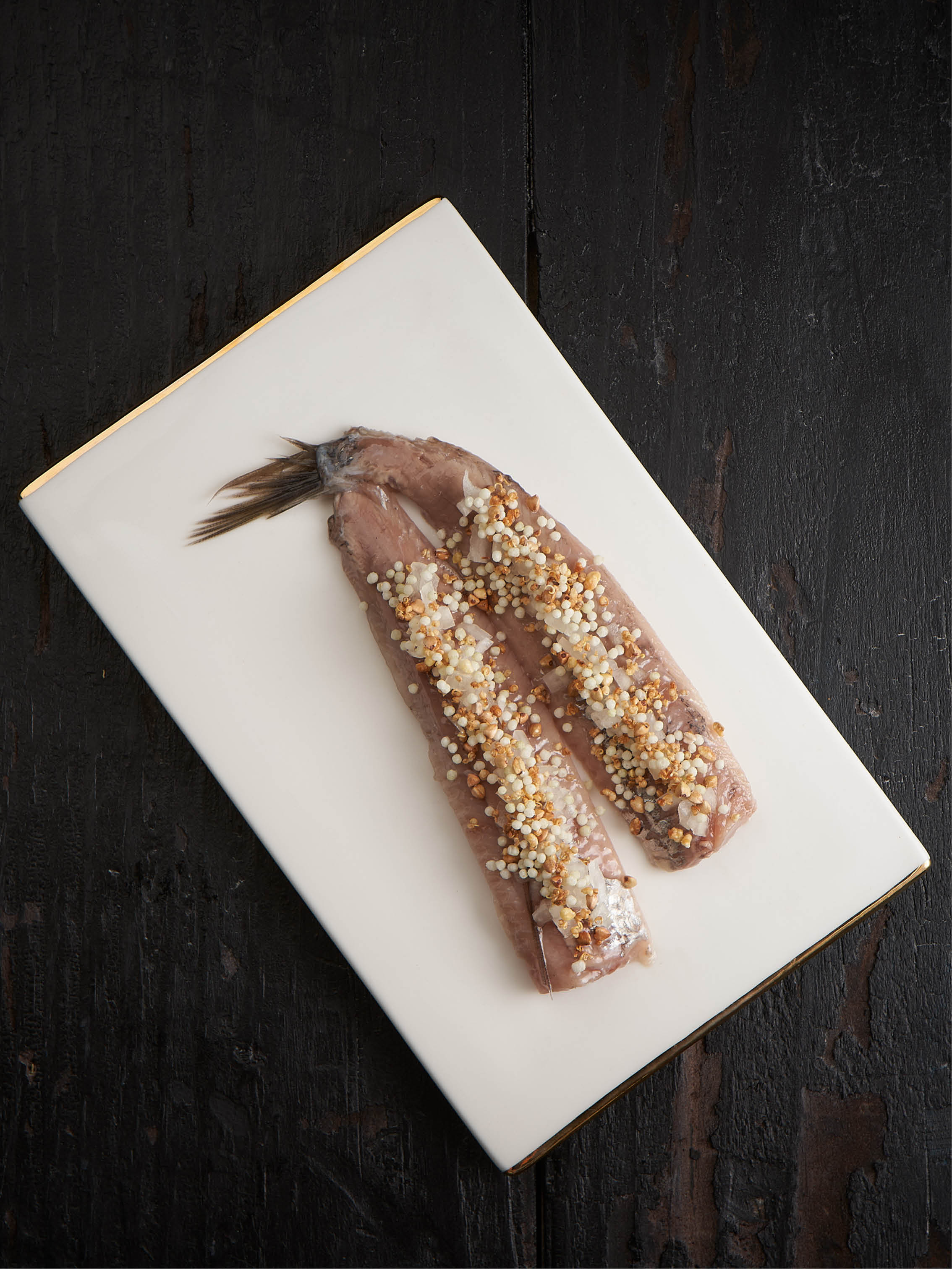Marinated herring with Rice Crispies and Crunchy Grains