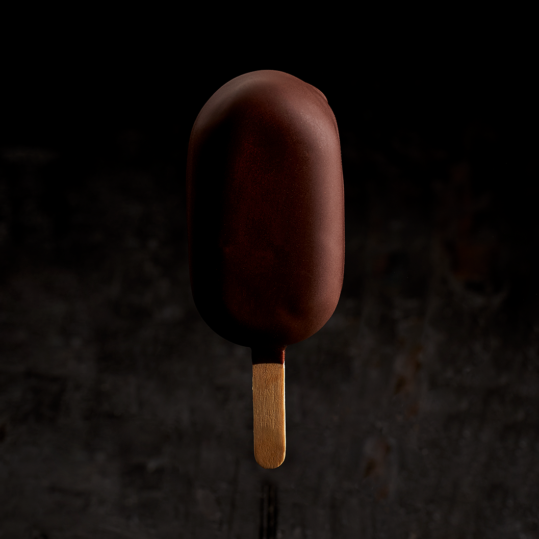 Passion fruit frisco with dark chocolate