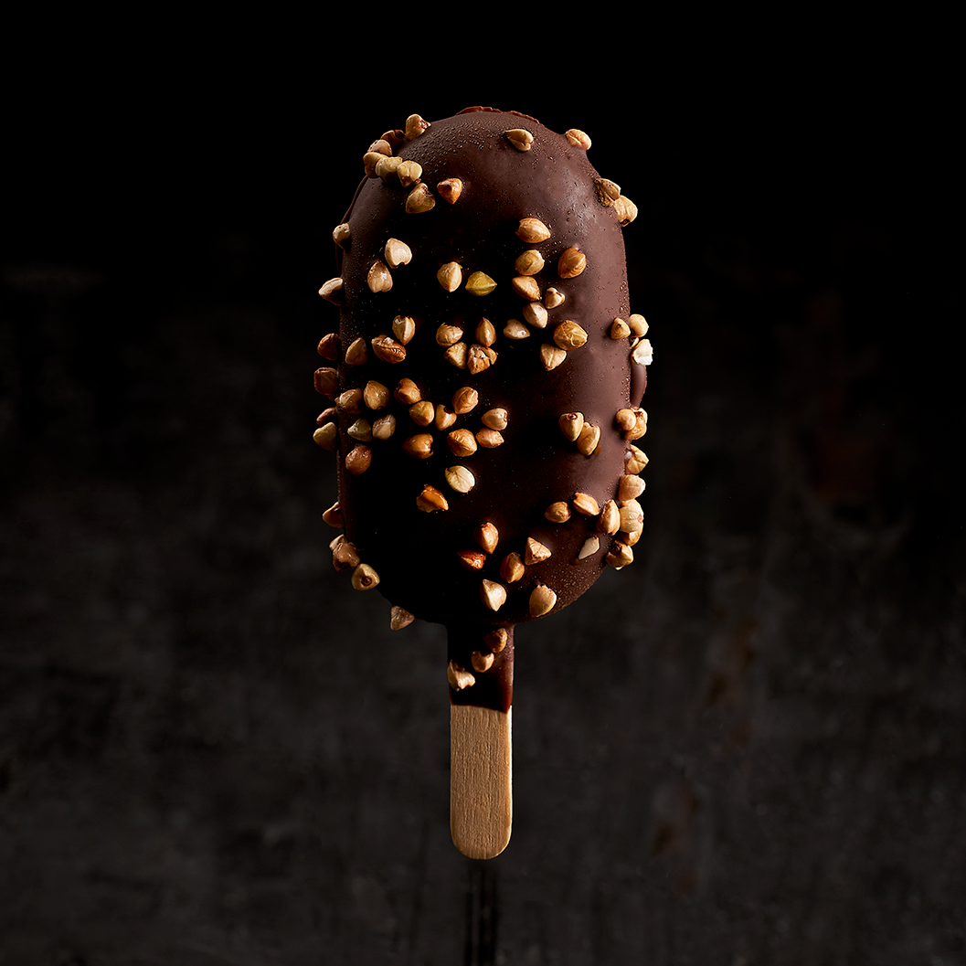 Frisco with dark chocolate and Crunchy Buckwheat